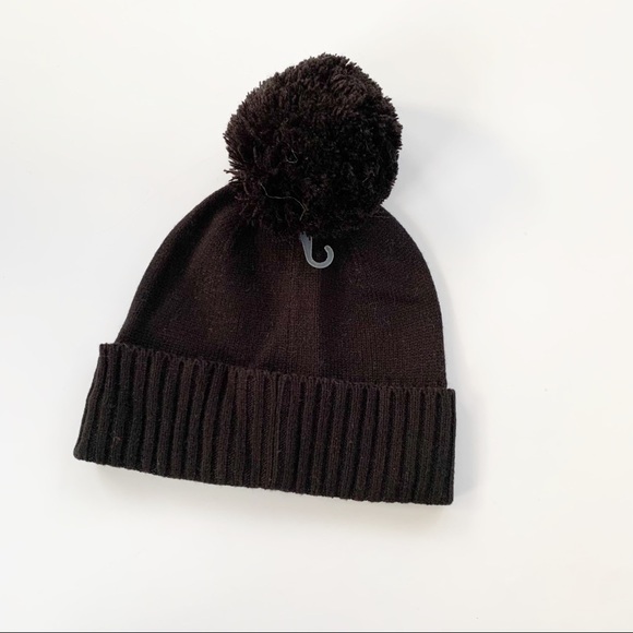 Kate spade Have a Nice Day Pom Pom Beanie Black - Picture 6 of 8
